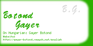 botond gayer business card